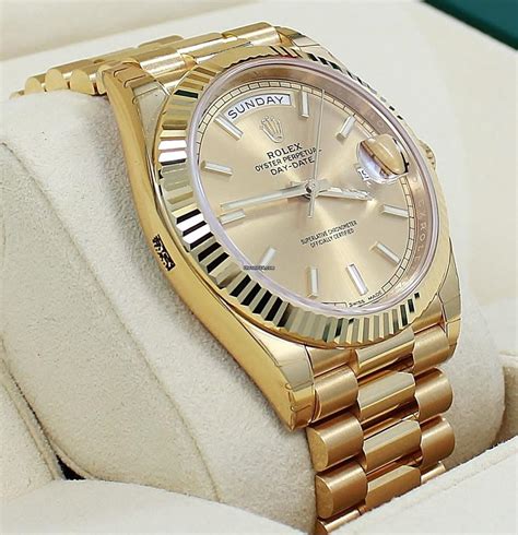 rolex day date 40 full gold 18k|rolex day date president 40mm.